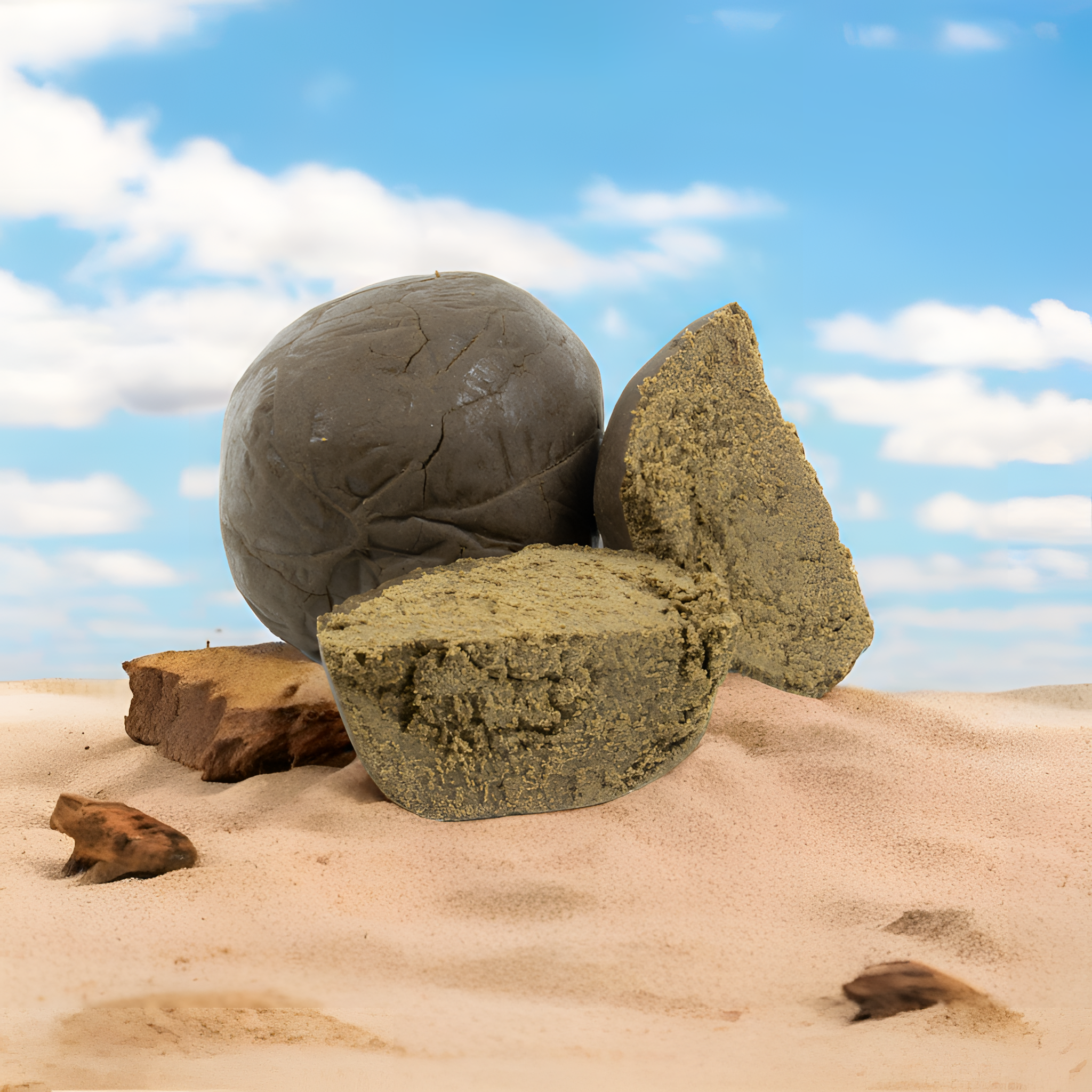 Golden Maroc CBD Hash Platte – hasch brun clair, aromatique, à la texture fine et douce. Un plaisir marocain authentique.