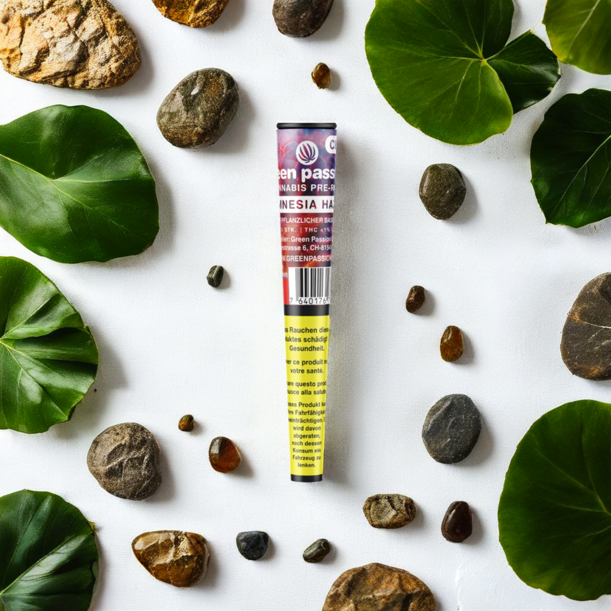 Green Passion CBD Pre-Roll Amnesia Haze – Joint CBD parfaitement roulé avec des fleurs de cannabis indoor, arômes uniques de citron et de terre épicée pour une expérience gustative intense