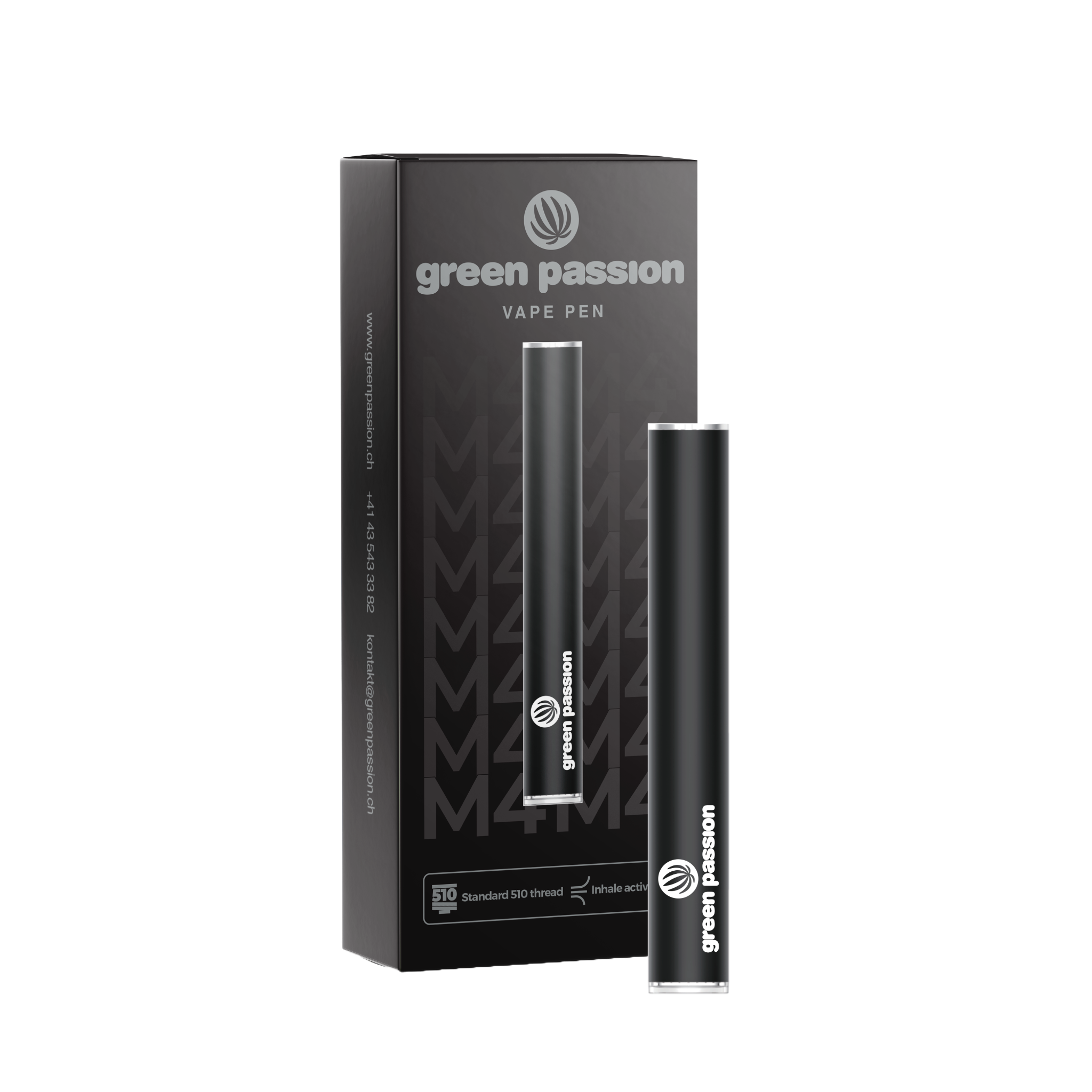 CBD Vape Pen Akku 290 mAh von Green Passion – leistungsstarker CCELL Akku für dein CBD-Erlebnis. Stilvolle Verpackung mit modernem Design.